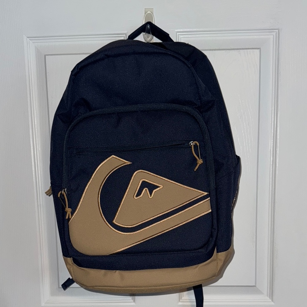 Quiksilver Navy and Tan Men's Backpack